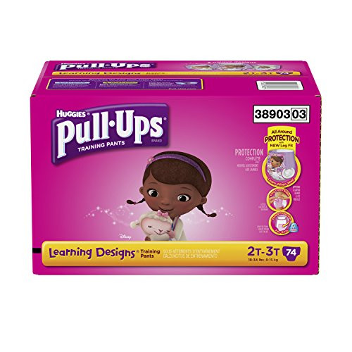PullUps Training Pants with Learning Designs for Girls 2T3T 74 Count Packaging May Vary