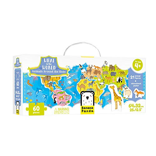 Banana Panda - What in the World Animals Around the Globe - Jigsaw Puzzle and Learning Activity for Kids Ages 4 Years and Up
