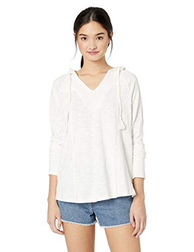 Roxy Junior s Wild Dreaming Hooded Knit Top Marshmallow S