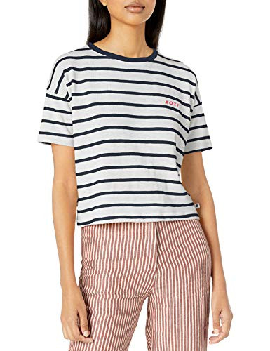 Roxy Women s My Eternal Lover Tee Mood Indigo As Stripes L