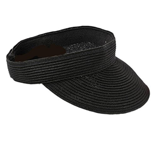 San Diego Hat Company UBV003 Ultrabraid Small Brim Visor Black One Size