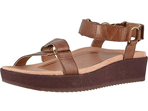 Vionic Women s Tropic Kayan Backstrap Platform Sandal  Ladies Sandals Concealed Orthotic Support Toffee 7 M US