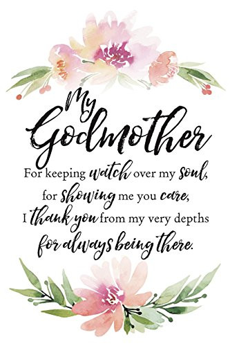 Dexsa My Godmother Woodland Grace Series 6  x 9  Wood Plaque with Easel