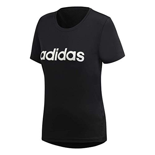 adidas Women s Designed 2 Move Logo Training Tee Black/White Small