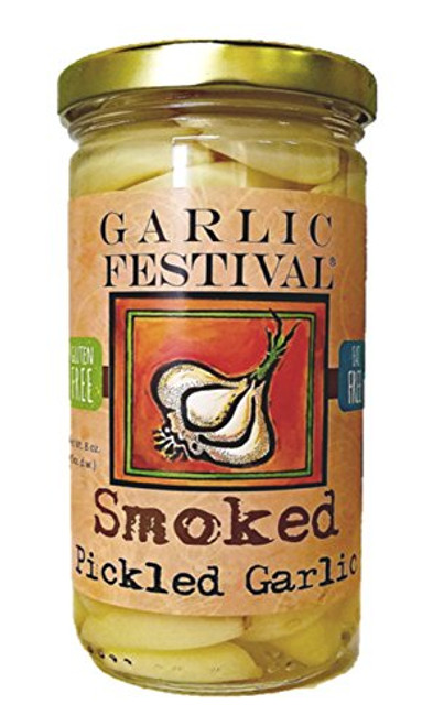 Garlic Festival Foods Smoked Pickled Garlic 8 oz