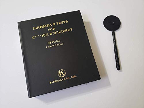 Yantra Ishihara Test Chart Book for Color Deficiency 38 Plates Latest Edition with User Manual and One Eye OCCLUDER