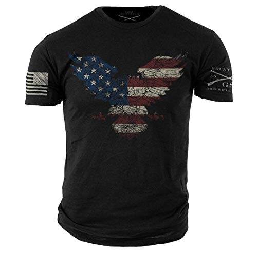 Grunt Style Freedom Eagle Men s TShirt XLarge Black