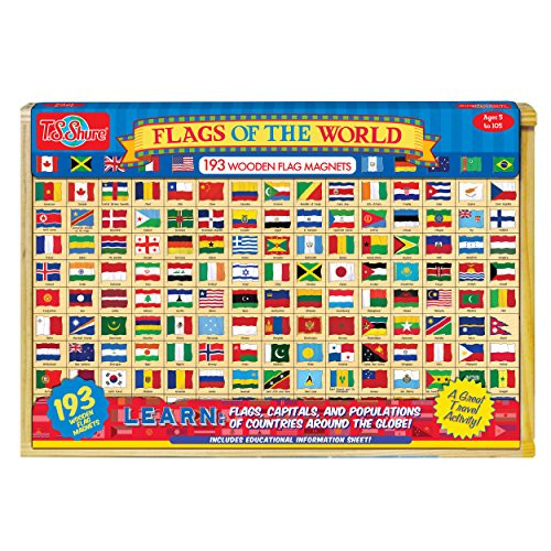 T.S. Shure Flags of The World 193 Wooden Magnets
