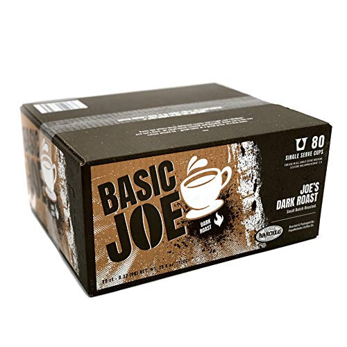 Basic Joe Coffee 100 Arabica Coffee Dark Roast Single Serve Coffee Cups Fits Keurig K Cup Brewers Box of 80 100 Arabica Dark Roast Coffee Pods Basic Joe Coffee 100 Arabica Coffee Dark Roast Single Serve Coffee Cups Fits Keurig K Cup Brewers Box of 80 100 Arabica Dark Roast Coffee Pods