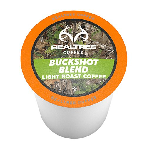 Realtree Buckshot Blend Light Roast Coffee Pods for Keurig KCup Brewers 40 Count