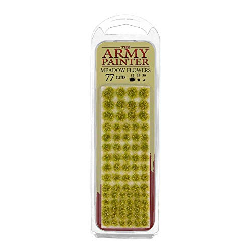 The Army Painter Battlefields XP  Meadow Flowers Tuft Terrain Model Kit for Miniature Bases and Dioramas  77 Pcs 3 Sizes