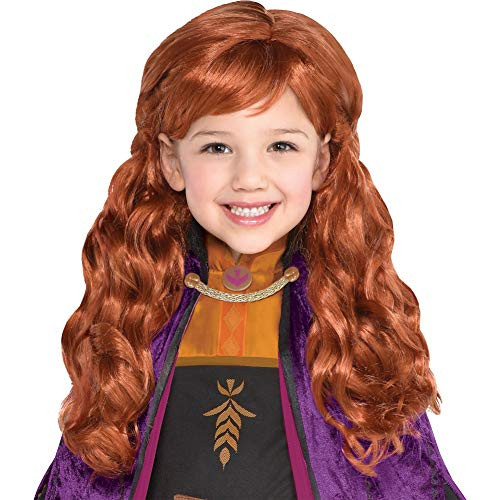 Party City Frozen 2 Anna Wig Halloween Costume Accessory for Women and Girls One Size Party City Frozen 2 Anna Wig Halloween Costume Accessory for Women and Girls One Size