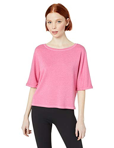 BB Dakota Junior s top of Your Game French Terry Dolman Sleeve tee Light Fuchsia Large