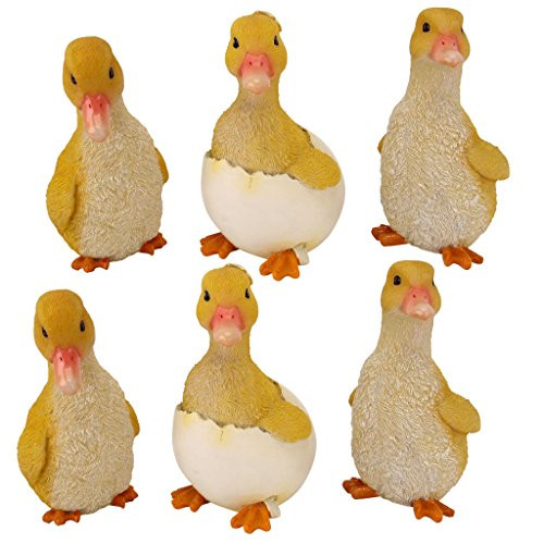 Design Toscano QM9200 Duckling Brood Garden Statues Set of 6 Full Color
