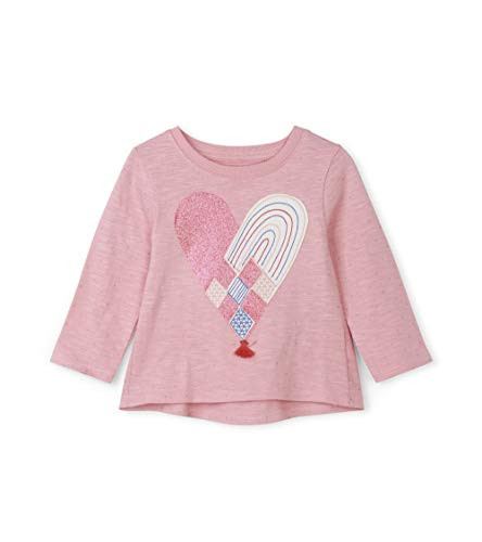 Hatley Baby Girl s Long Sleeve Graphic Tees Shirt Woven Heart 69 Months