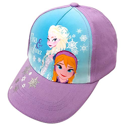 Disney Frozen Girls Purple Anna and Elsa Cotton Baseball Cap Age 47 Disney Frozen Girls Purple Anna and Elsa Cotton Baseball Cap Age 47