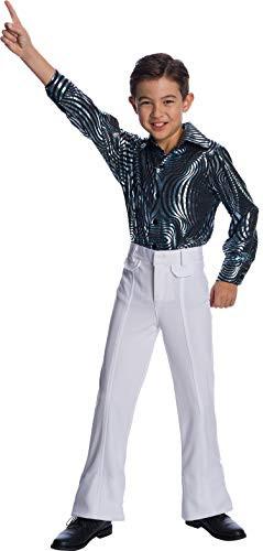 Charades Little Boy s Disco Pants Childrens Costume White Small