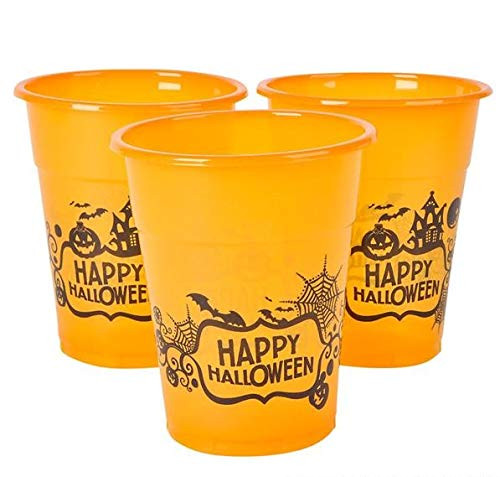 Rhode Island Novelty 50 InchHappy Halloween Disposable Cups~Party Supplies~Tableware
