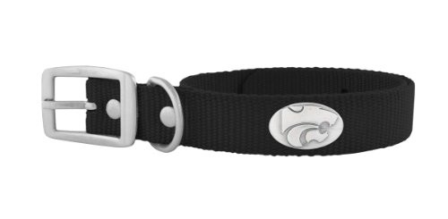 ZEPPRO Black Nylon Concho Pet Collar Kansas State Wildcats XSmall ZEPPRO Black Nylon Concho Pet Collar Kansas State Wildcats XSmall