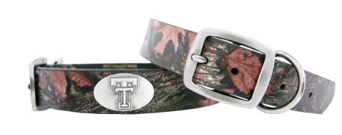 ZepPro Camouflage Leather Concho Pet Collar Texas Tech Red Raiders XLarge ZepPro Camouflage Leather Concho Pet Collar Texas Tech Red Raiders XLarge
