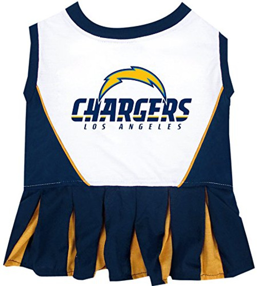 Los Angeles Chargers NFL Cheerleader Dress for Dogs  Size XSmall