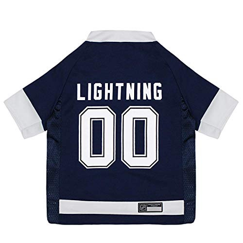 NHL Tampa Bay Lightning Jersey for Dogs  Cats Medium   Let Your Pet Be A Real NHL Fan