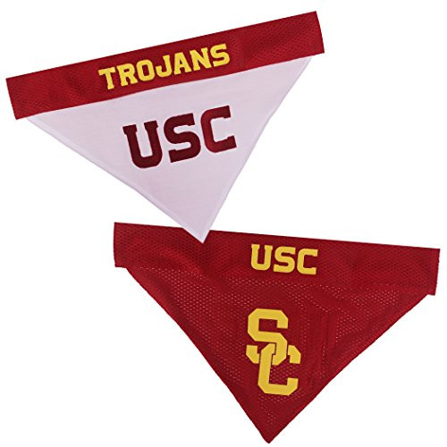 Pets First Collegiate Pet Accessories Reversible Bandana USC Trojans Large/XLarge
