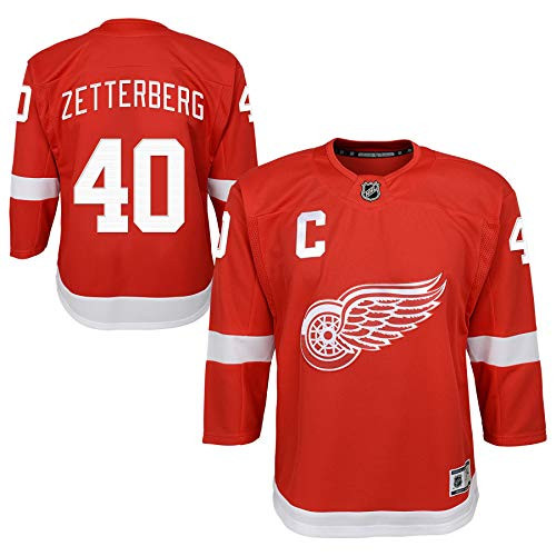 Detroit Red Wings Henrik Zetterberg 40 NHL Premier Red Home Jersey Youth Sizes Youth L/XL