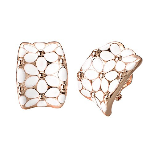 Yoursfs Flower Clip On Earrings for Women Non Pierced Ears Crystal Wedding jewelry Women s Clip Earrings Yoursfs Flower Clip On Earrings for Women Non Pierced Ears Crystal Wedding jewelry Women s Clip Earrings