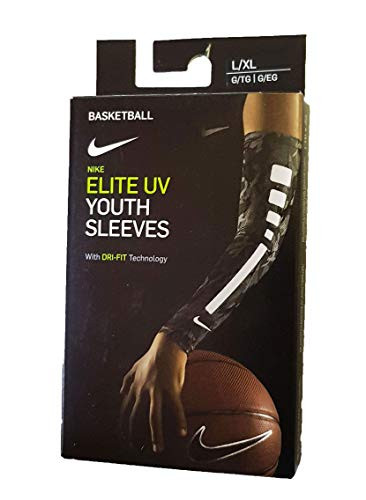 Nike Youth Pro Graphic Elite Sleeves Black/White Size Large/XLarge