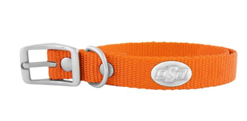 ZEPPRO Orange Nylon Concho Pet Collar Oklahoma State Cowboys XSmall ZEPPRO Orange Nylon Concho Pet Collar Oklahoma State Cowboys XSmall