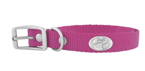 ZEPPRO Pink Nylon Concho Pet Collar Clemson Tigers XSmall ZEPPRO Pink Nylon Concho Pet Collar Clemson Tigers XSmall