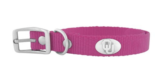 ZEPPRO Pink Nylon Concho Pet Collar Oklahoma Sooners XSmall ZEPPRO Pink Nylon Concho Pet Collar Oklahoma Sooners XSmall