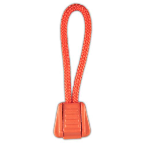 PARACORD PLANET Zipper Pulls Combinations  Choose from 5 10 and 20 Pack Sizes Neon Orange/Orange 10 Pack