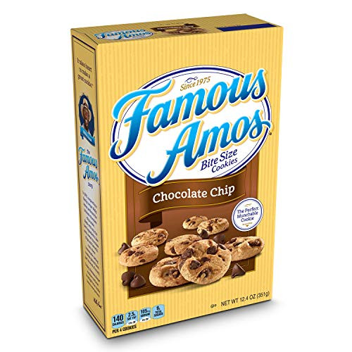 Famous Amos Cookies  Bite Size Chocolate Chip  12 4 oz Box
