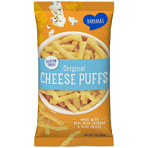 Barbara s Baked Original Cheese Puffs  Gluten Free  Real Aged Cheese  7 Oz Bag