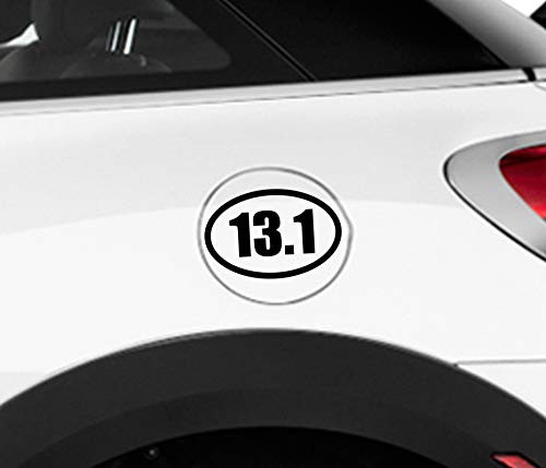 13 1 Half Marathon Oval Automotive Decal Bumper Sticker