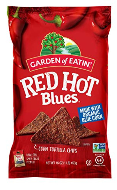 Garden of Eatin  Red Hot Blues Corn Tortilla Chips  16 oz   Packaging May Vary