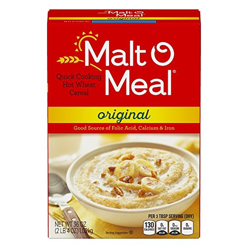 Post Malt O Meal Hot Cereal  Original Flavor  Quick Cooking  36 Ounce