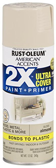 Rust Oleum 327891 American Accents Spray Paint  12 Oz  Gloss Almond