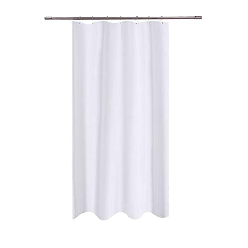 N&Y HOME Fabric Shower Curtain Liner White - 40 x 72 inch Bath Stall Size, Hotel Quality, Mildew Resistant, Washable, Water repellent, Spa, Bathroom Curtains with Grommets N&Y HOME Fabric Shower Curtain Liner White - 40 x 72 inch Bath Stall Size, Hotel Quality, Mildew Resistant, Washable, Water repellent, Spa, Bathroom Curtains with Grommets