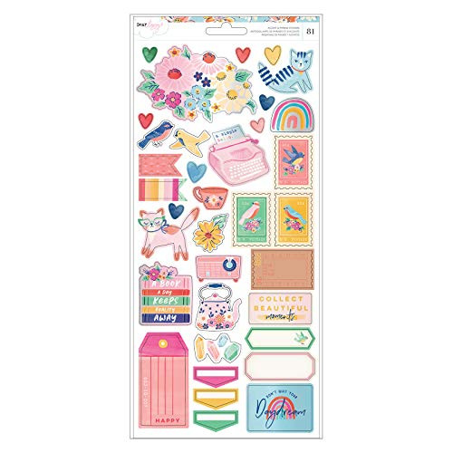 Dear Lizzy Iridescent Foil Sticker Sheet