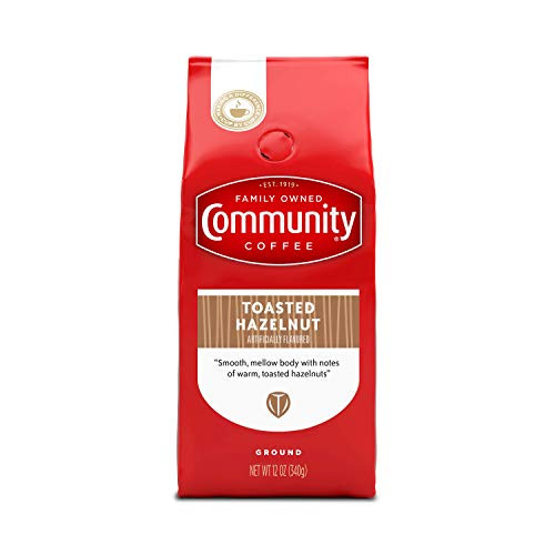Community Coffee Toasted Hazelnut Flavored Medium Roast Premium Ground Medium Full Body Smooth Nutty Taste 100 Select Arabica Coffee Beans 12 Ounce Pack of 1 Community Coffee Toasted Hazelnut Flavored Medium Roast Premium Ground Medium Full Body Smooth Nutty Taste 100 Select Arabica Coffee Beans 12 Ounce Pack of 1