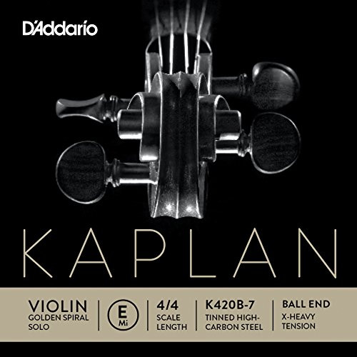 D Addario Kaplan Golden Spiral Solo Violin Single E String  4 4 Scale  Extra Heavy Tension