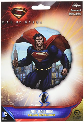 Anagram International HX Superman Man of Steel Party Balloons  Multicolor