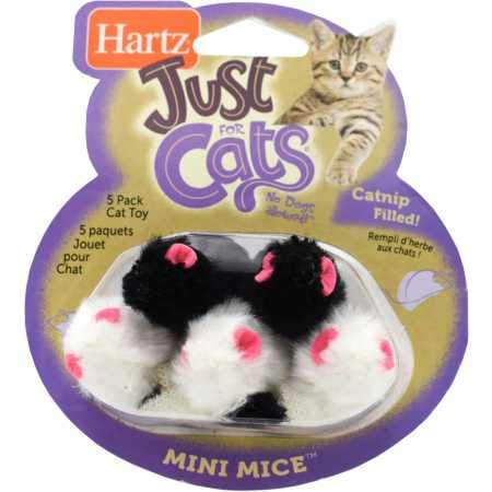 Hartz Just for Cats Mini Mice Cat Toy  5 Pack