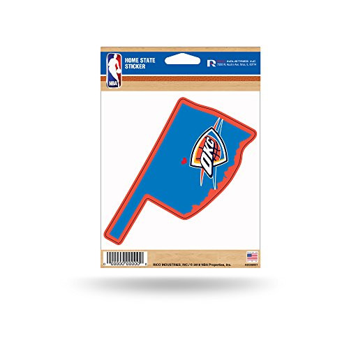 NBA Rico Industries Home State Sticker  Oklahoma City Thunder