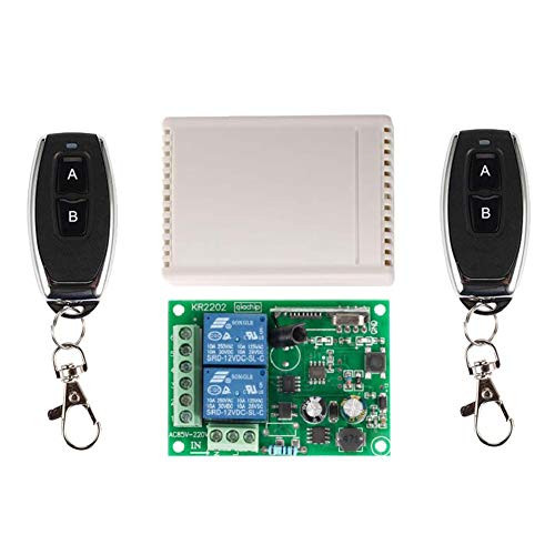 433MHZ Relay Receiver Wireless Switch Set  RF Remote Control Light Switch On Off Transmitter ith 2pcs RF 433 mhz Remote Control