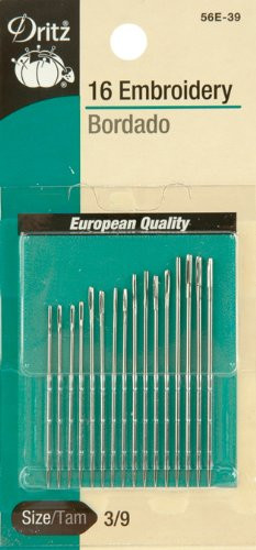 Dritz Embroidery Hand Needles  Size 3 9  16 Count