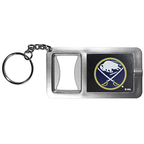 NHL Siskiyou Sports Fan Shop Buffalo Sabres Flashlight Key Chain with Bottle Opener One Size Black NHL Siskiyou Sports Fan Shop Buffalo Sabres Flashlight Key Chain with Bottle Opener One Size Black